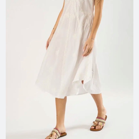 Exist White Asymmetrical Scoop Neck Sundress - Picture 8 of 8